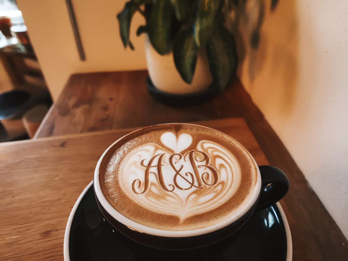 Master 13 Stunning Coffee Latte Art Recipes at Home 9 9. Monogram Latte Art