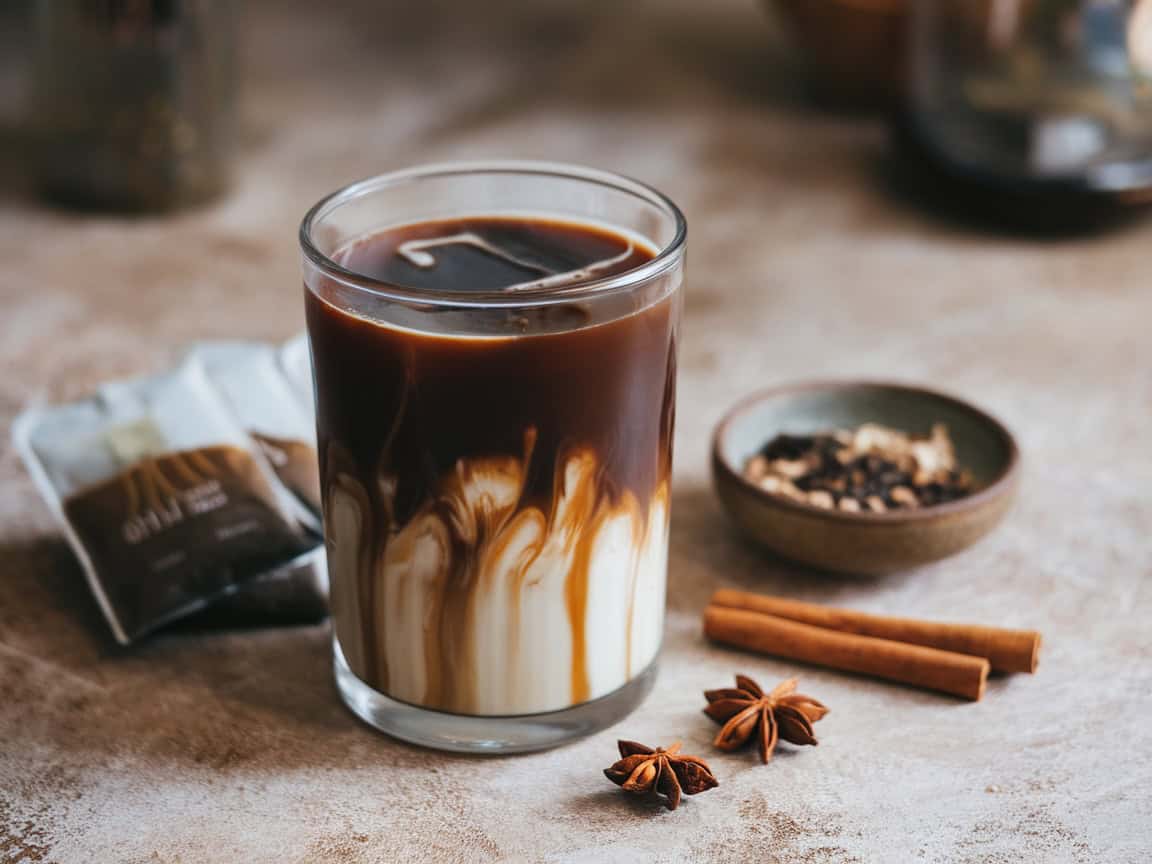 Brew It Vegan with These 15 Dairy-Free Cold Brew Coffee Ideas 11 11. Iced Cold Brew Chai Latte