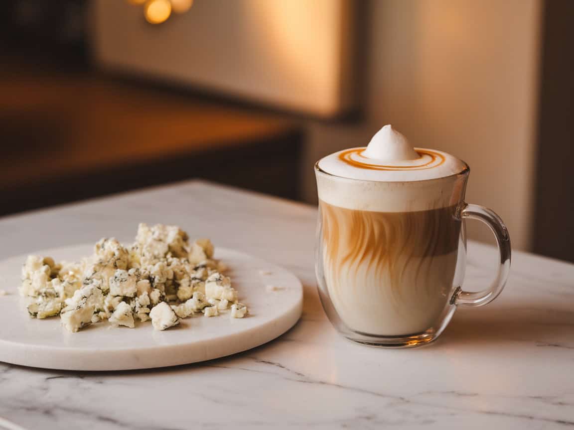 Cheese and Coffee Pairings You'd Never Think to Try 6 6. Blue Cheese with Sweet Caramel Macchiato