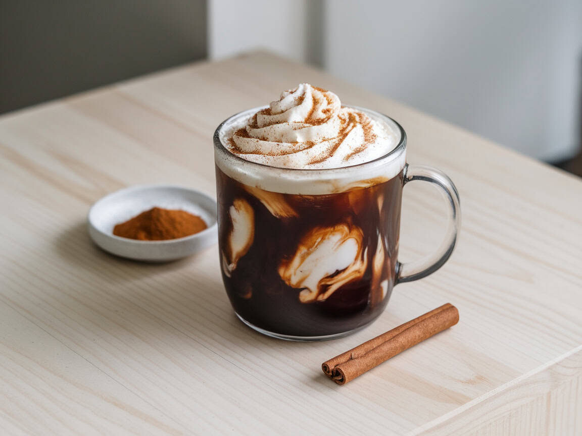 Brew It Vegan with These 15 Dairy-Free Cold Brew Coffee Ideas 8 8. Cinnamon Coconut Cream Cold Brew