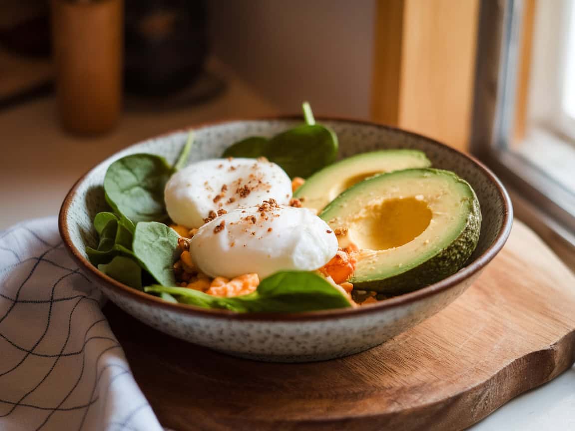 Breakfast Bowls That Pair Perfectly With Coffee 6 6. Savory Avocado and Egg Breakfast Bowl