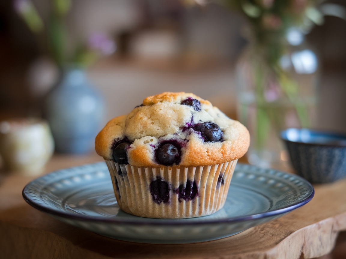Sweeten Your Afternoon with These 15 Perfect Coffee Desserts 6 6. Blueberry Muffins Bursting with Flavor