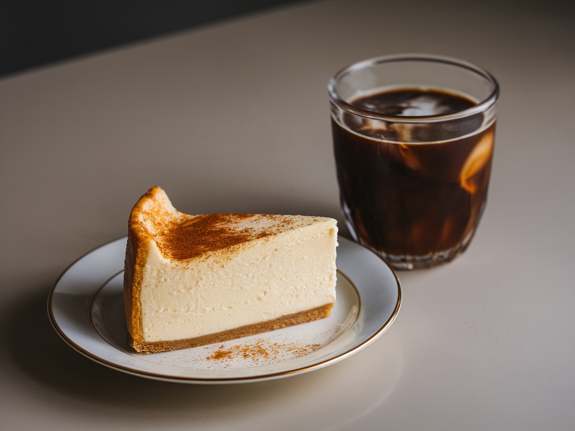 Sweet Treats That Were Made for Cold Brew 7 7. Classic Cheesecake Delight
