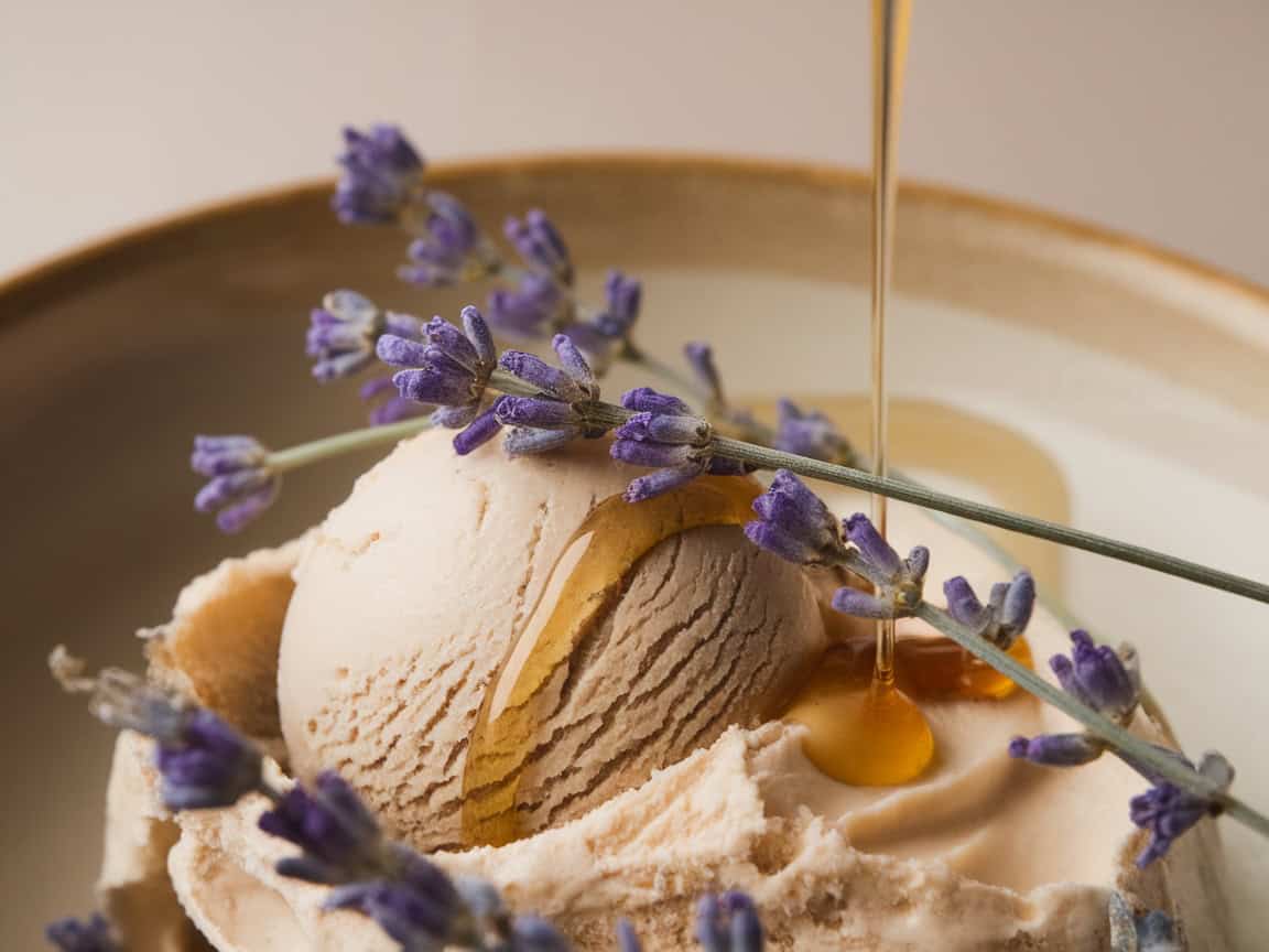 Treat Yourself with These 14 Cold Brew Coffee Ice Cream Recipes 8 8. Honey Lavender Cold Brew Ice Cream