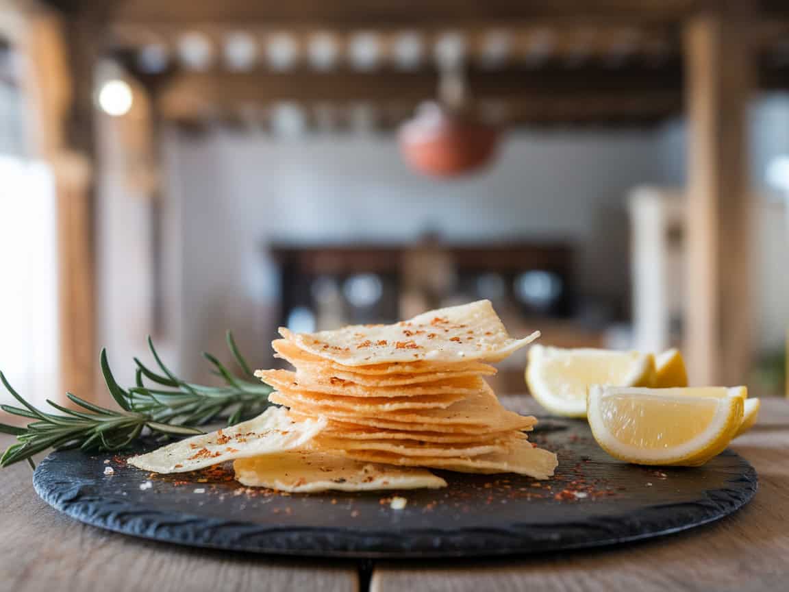 15 Hot and Fiery Snacks to Enjoy with Your Coffee 12 12. Red Pepper Flake Parmesan Crisps