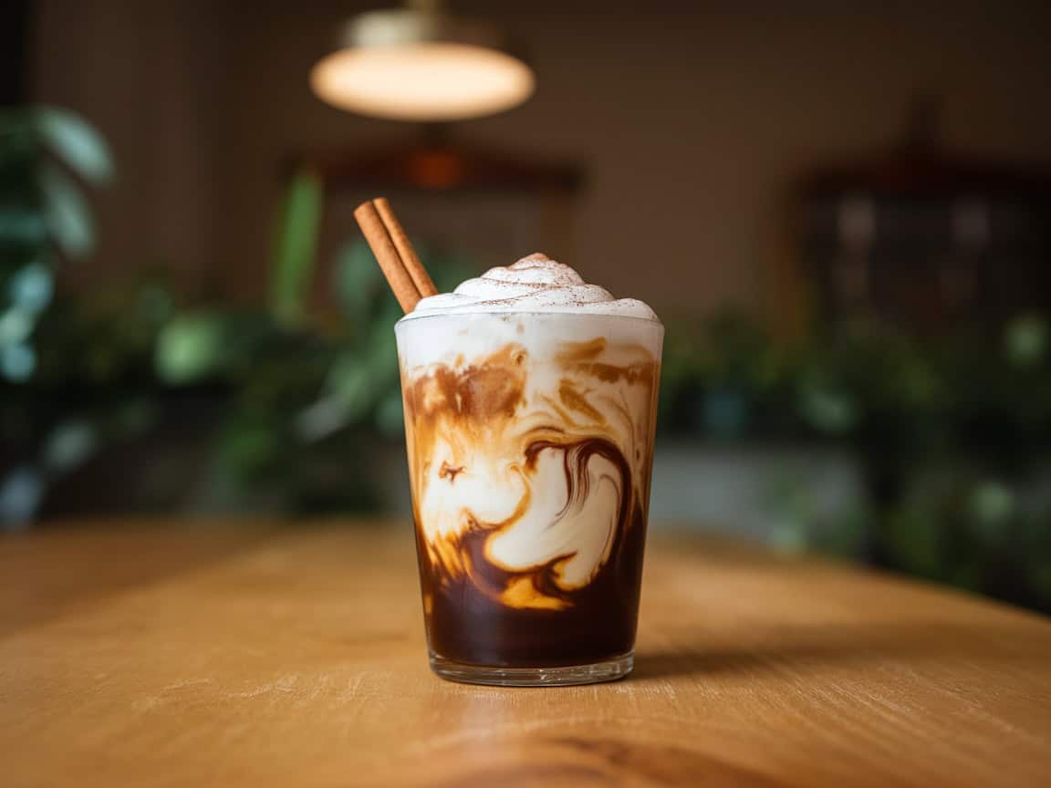 Coffee Meets Confection in These 15 Cold Brew Dessert Drinks 4 4. Cinnamon Roll Swirl Cold Brew