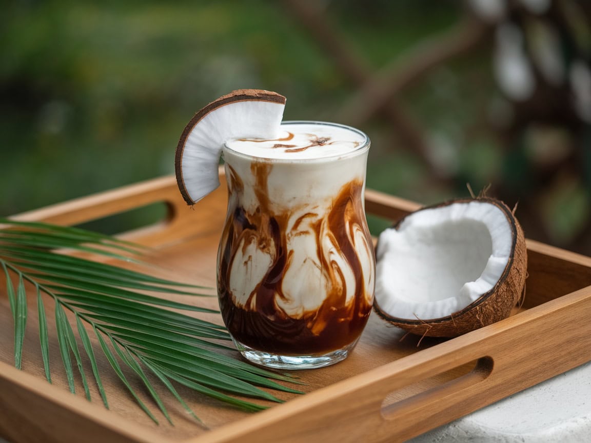 Chill Out with These 15 Cold Brew Coffee Recipes for Summer 3 3. Tropical Coconut Cold Brew Latte