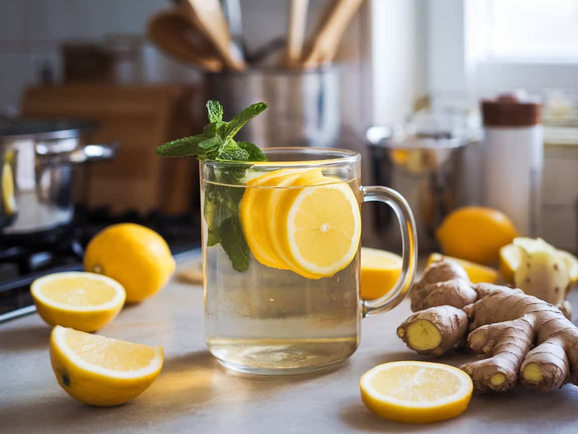 Coffee Alternatives Worth Adding to Your Routine 9 9. Rejuvenate with Lemon Ginger Water
