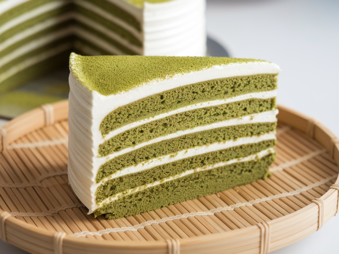 Sweeten Your Afternoon Coffee Break with These 15 Delicious Cakes 10 10. Matcha Green Tea Cake