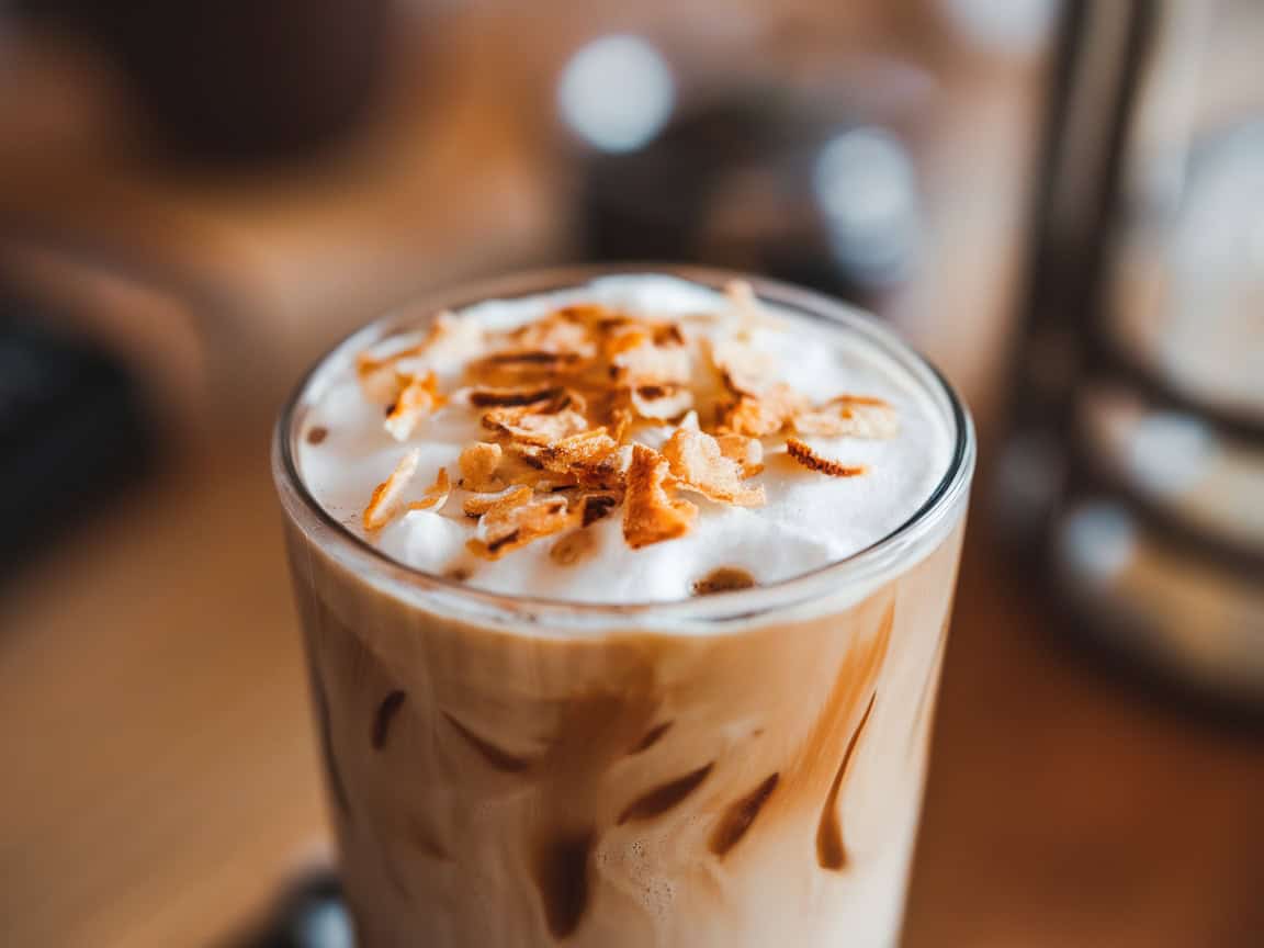 Add a Twist to Your Cold Brew with These 15 Tasty Toppings 6 6. Coconut Flakes Garnish