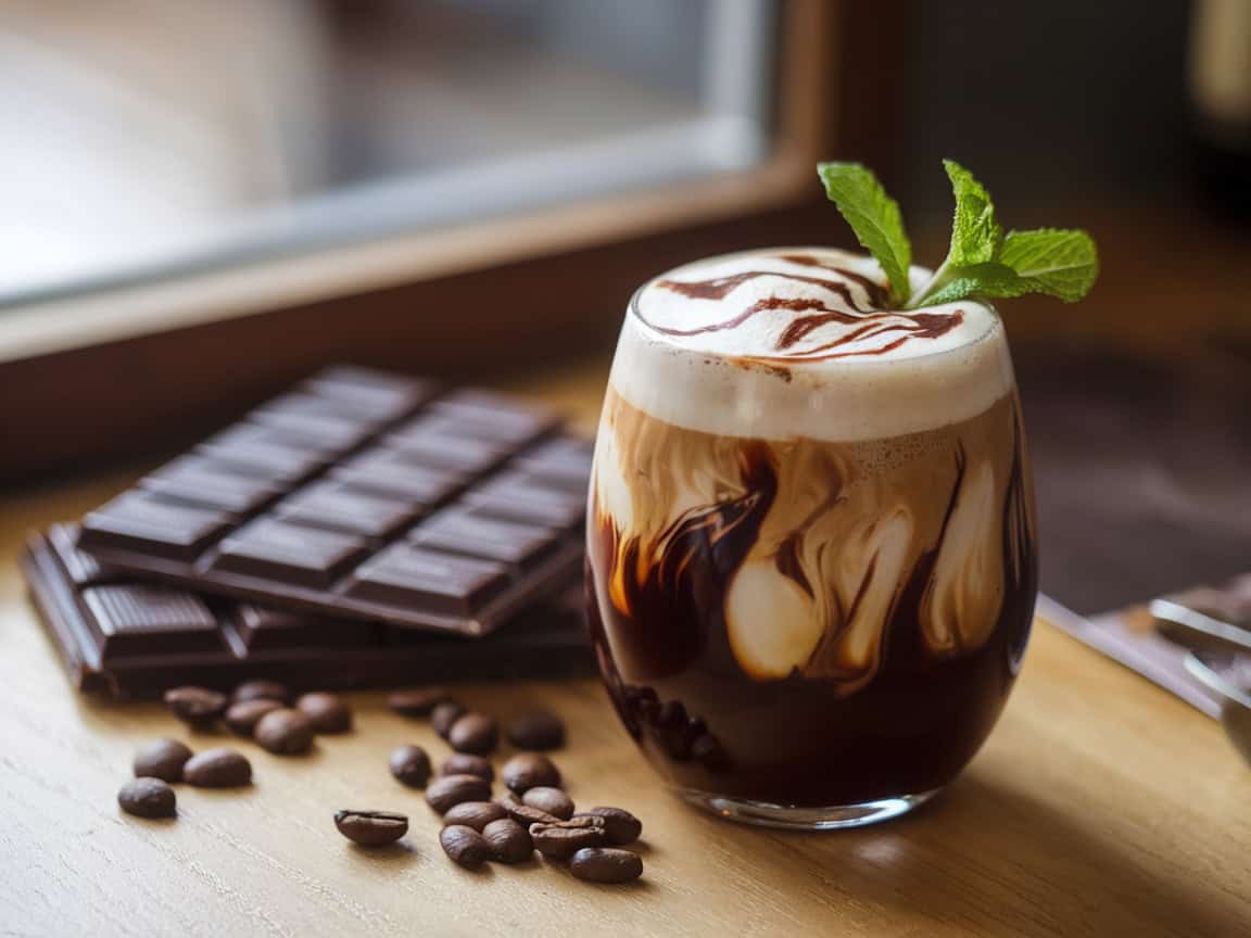 Sip and Reboot with These 15 Afternoon Cold Brew Creations 3 3. Mocha Mint Cold Brew Cooler