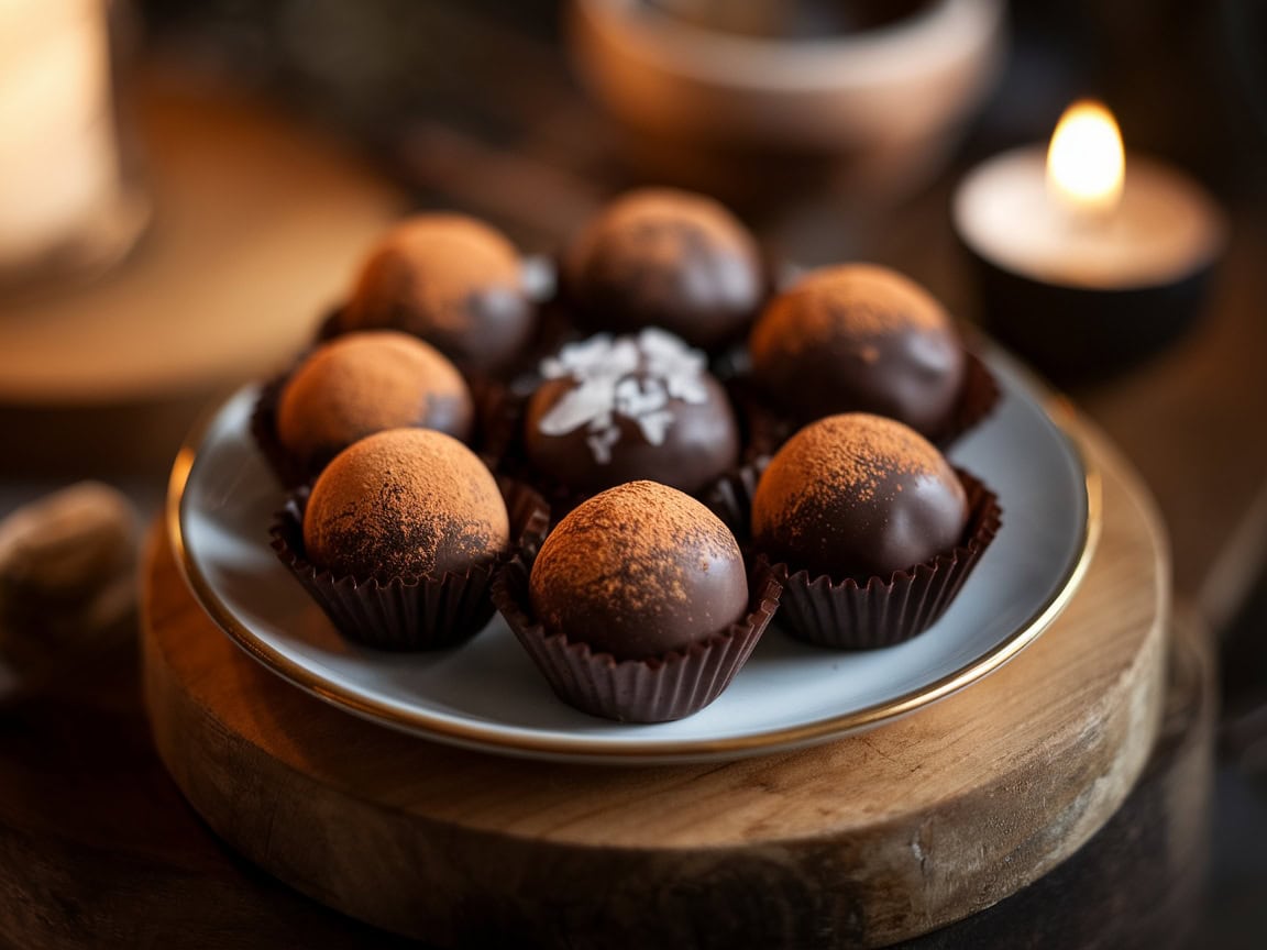Sweeten Your Coffee Break with These 14 Chocolate Treats 1 1. Dark Chocolate Truffles