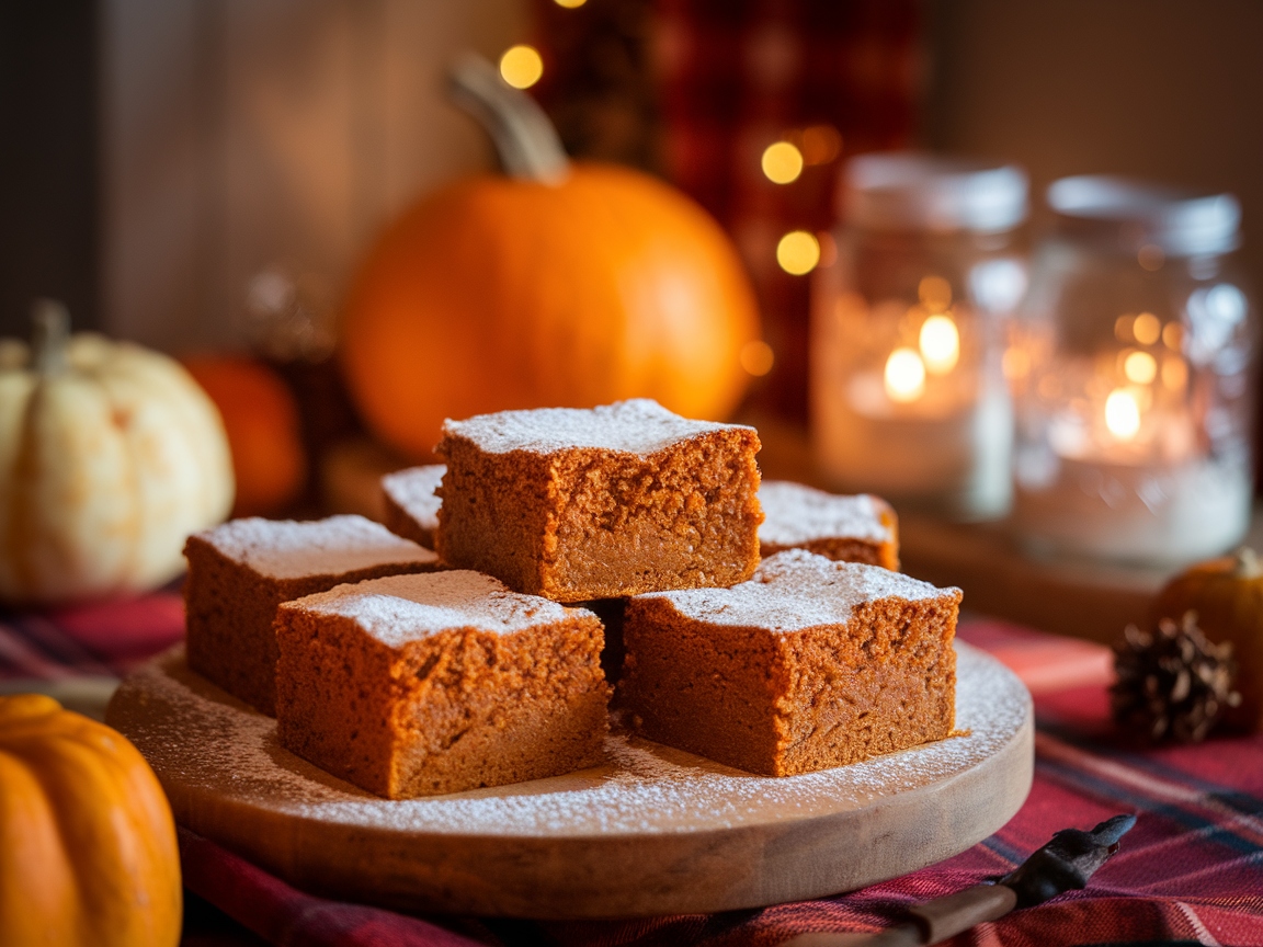 Sweeten Your Afternoon with These 15 Perfect Coffee Desserts 15 15. Pumpkin Spice Cake Squares