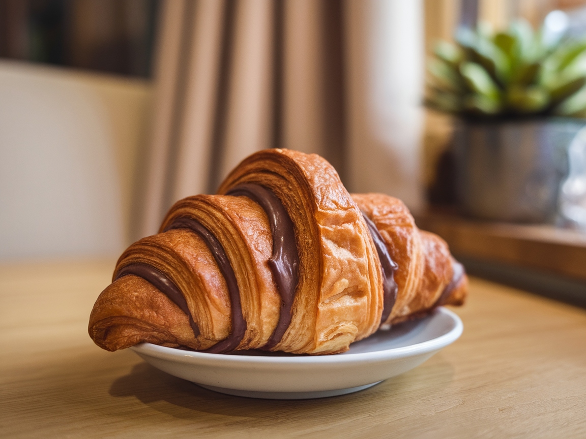 Sweeten Your Afternoon with These 15 Perfect Coffee Desserts 3 3. Flaky Chocolate Croissants