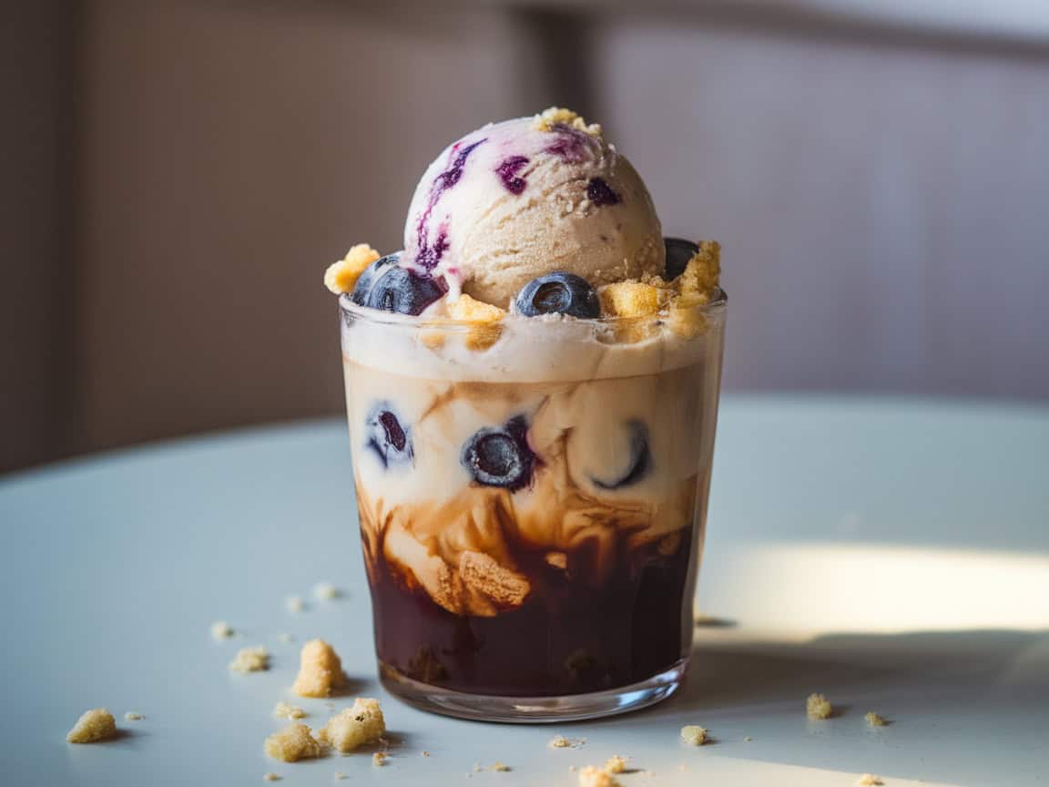 Make Summer Delicious with These 15 Cold Brew Coffee Float Ideas 14 14. Blueberry Muffin Cold Brew Float