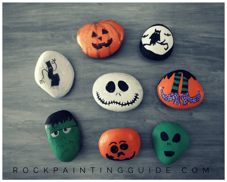 Mom Approved - Halloween Rock Painting Ideas that your kids will love! 4 halloween rock painting ideas