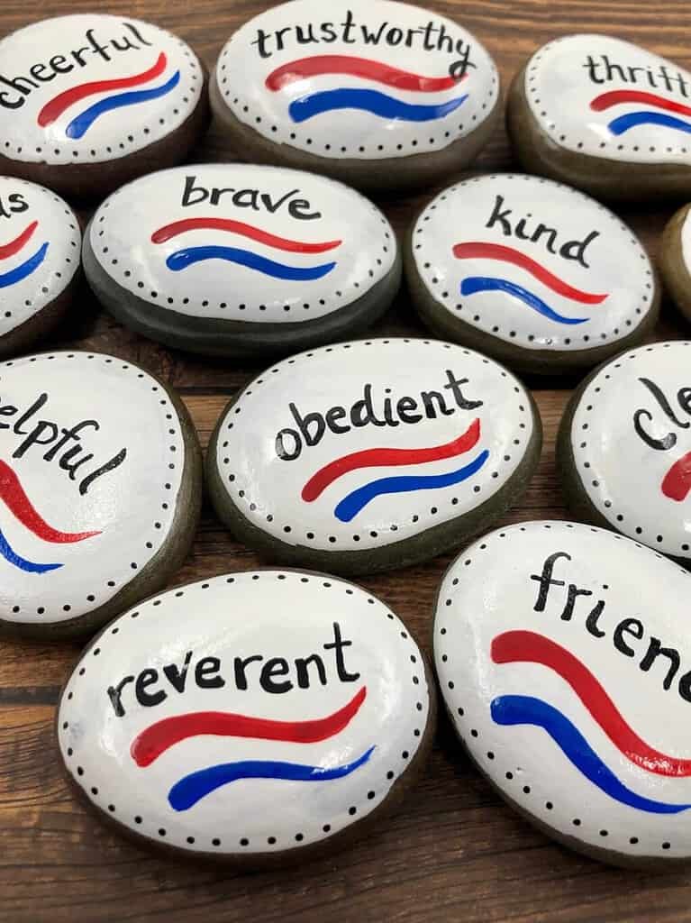 Story Stones Guide: How to Make And Ways to Use Them 8 boy scout story stones