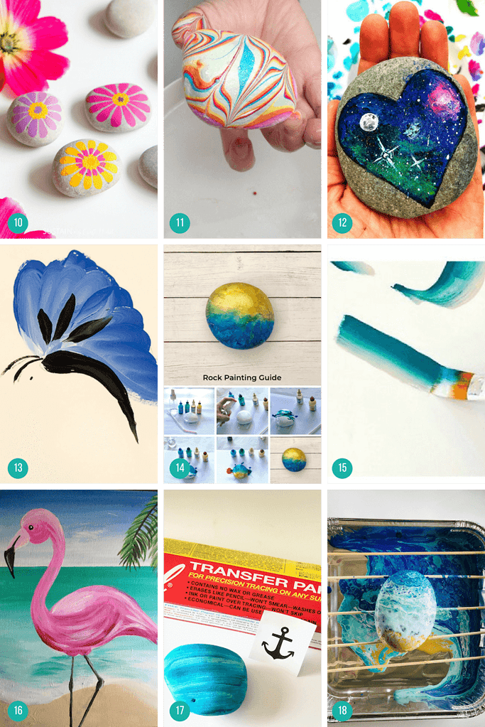 16 Easy Rock Painting Techniques to Improve Your Skills 13 rock painting ideas
