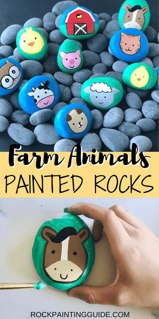 How to Make Farm Animals for Kids Painted Rocks 18 farm animal painted rocks