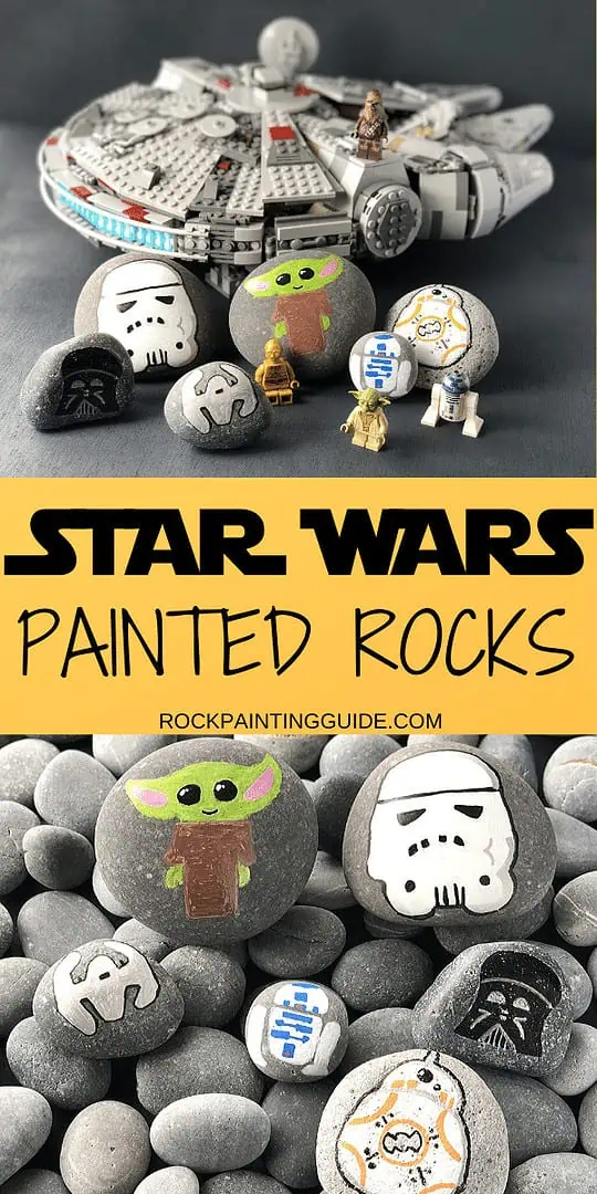 Cool Star Wars Painted Rock Crafts Kids Will Love! 15 star wars painted rocks