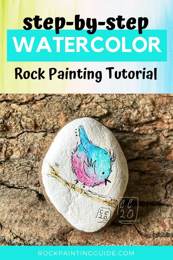 How to Paint Watercolors on Rocks with 3 Easy Ideas 41 how to paint watercolors on rocks pinterest graphic