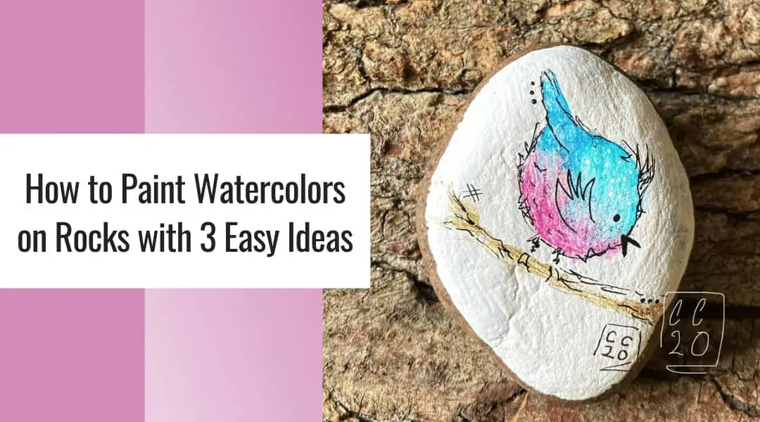 How to Paint Watercolors on Rocks with 3 Easy Ideas 3 watercolor ideas, bird