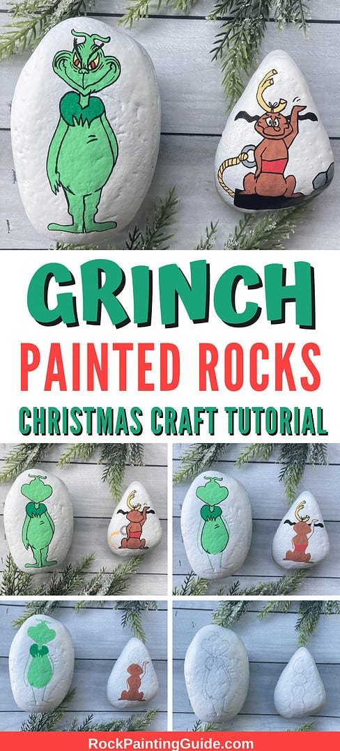 Easy DIY Grinch and Max Painted Rocks Your Family Will Love 11 grinch and max painted rocks