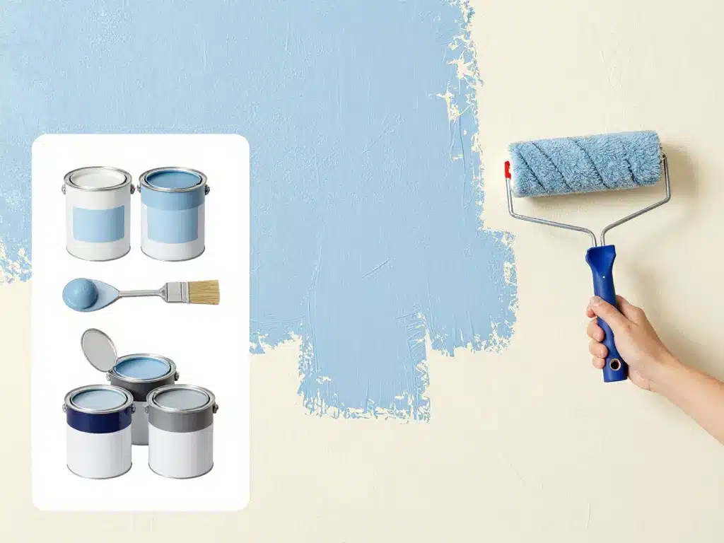Outils et méthode pour peinture sur crepis interieur