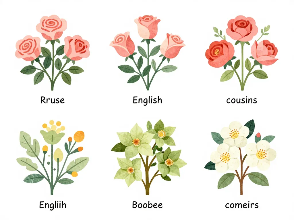arbustes et cousins fleurs qui ressemblent à une rose
