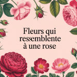 composition fleurs qui ressemblent à une rose