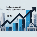 Illustration conceptuelle indice coût de la construction 2024