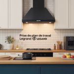 illustration prise plan de travail legrand cuisine contemporaine