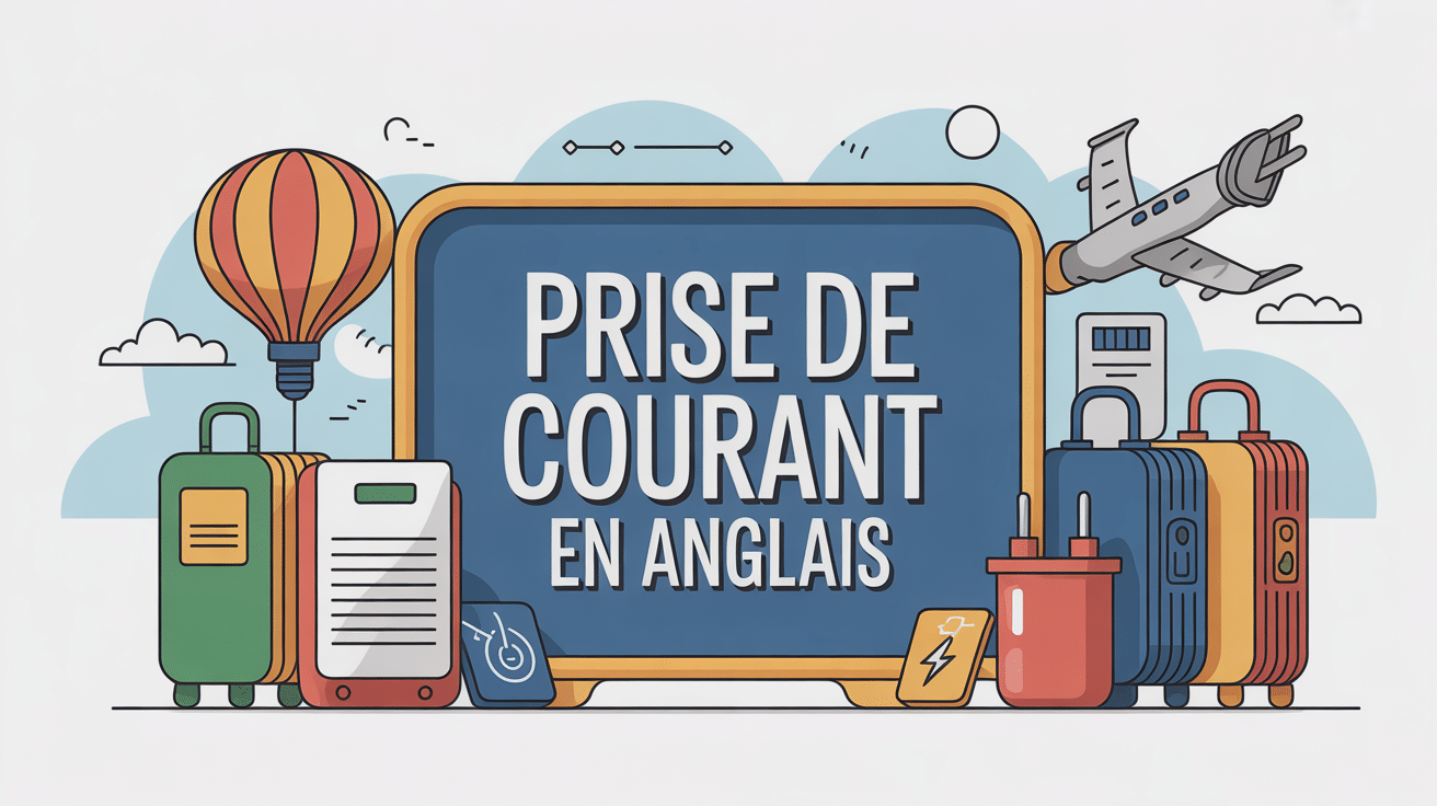vocabulaire prises de courant en anglais illustration