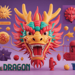 illustration tete de dragon style 3D à travers les cultures