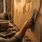 enduit sur brique artisan applique façade