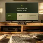 branchement home cinema câbles HDMI et optique