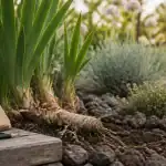 Que mettre au pied des iris : rhizome sur sol drainant, graviers pouzzolane