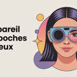 appareil anti-poches yeux avis illustration moderne contour