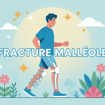 illustration récupération combien de temps pour marcher apres fracture malleole