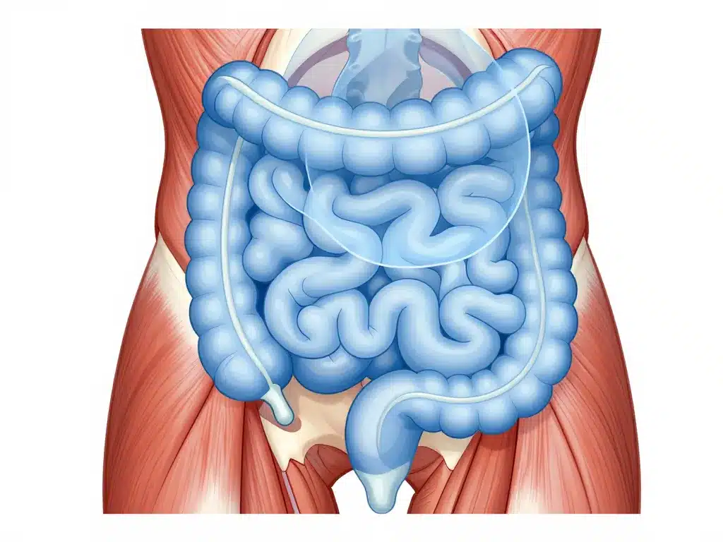 schéma anatomique douleur psoas et intestin