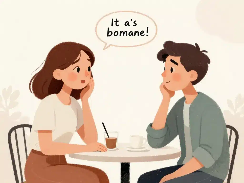 conversation illustration il est le même que moi