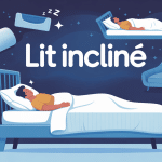 Illustration lit incliné danger ambiance rassurante
