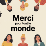 illustration collective merci pour tout le monde