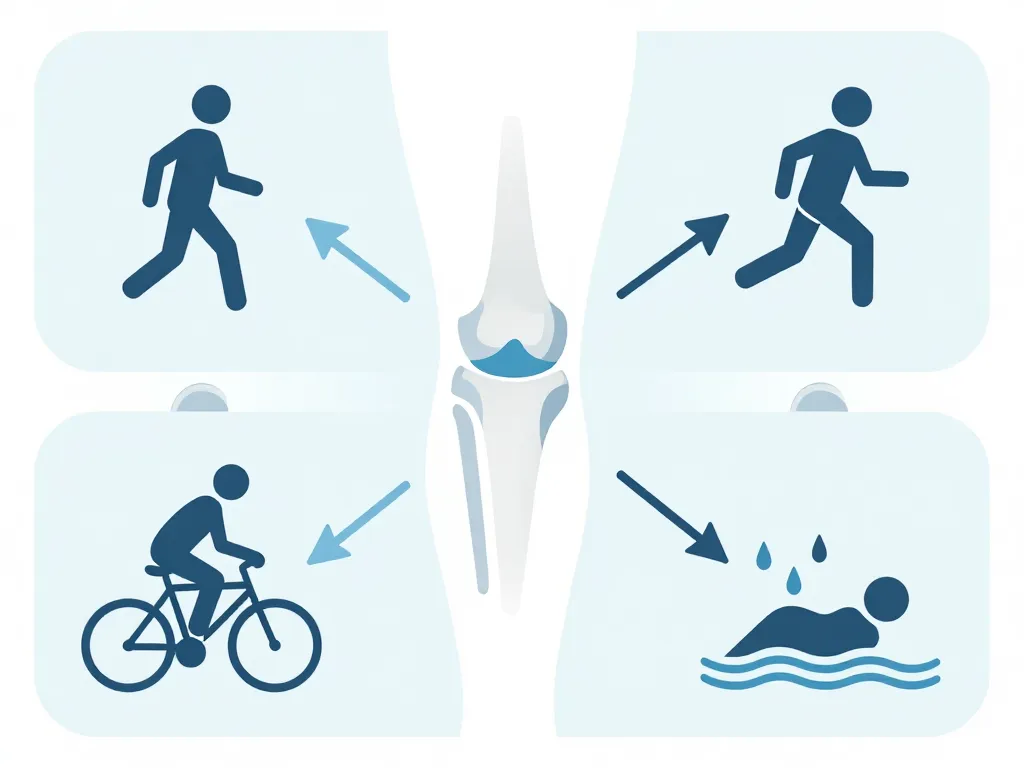 diagramme genou adaptation marche sport rééducation fissure ménisque