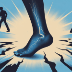 illustration genou fissure du ménisque stylisé professionnel