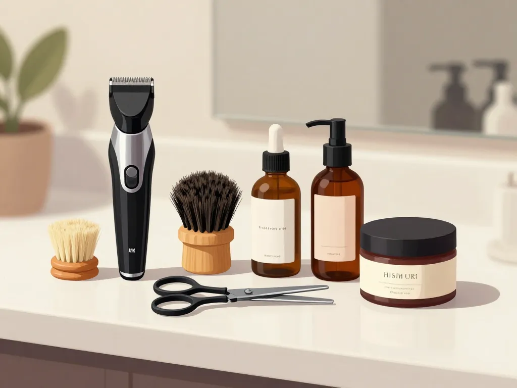 outils et produits entretien barbe hipster