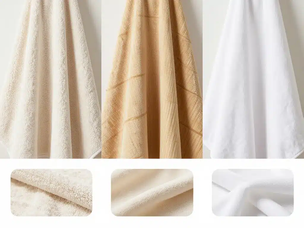 cape de bain adulte matières textures comparées