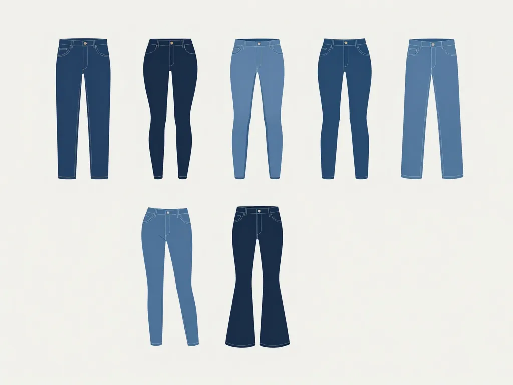 différentes coupes jean types comparaison