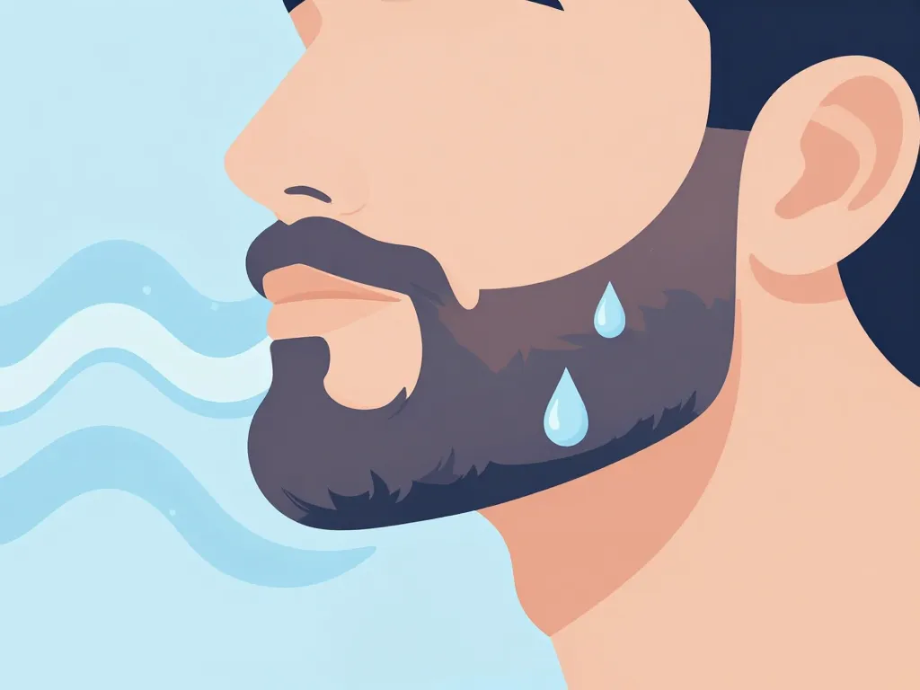 illustration creme barbe effet poil et peau