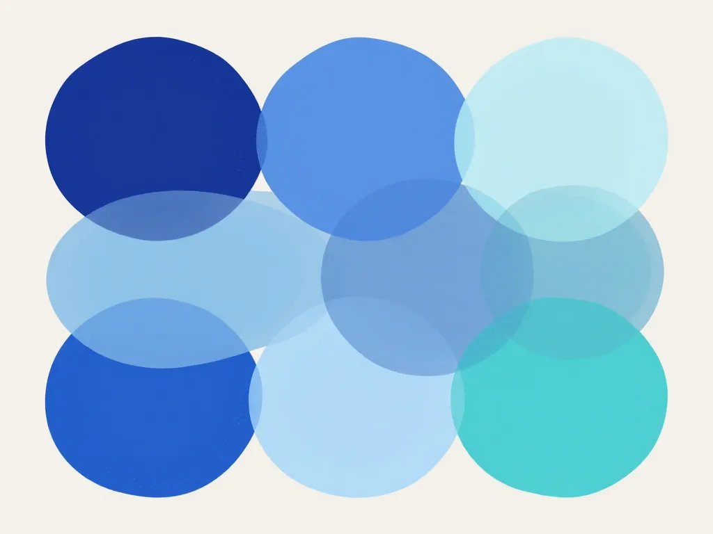 Nuance de bleu top 7 illustration des sept teintes inspirantes